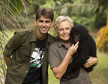 Muriel Robin et Chanee sur la terre des bonobos
