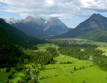 Les Alpes vues du ciel - De Mittenwald  l'Allgu